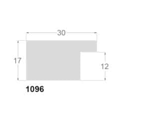 Sølv liste m/sort kant, 30 x 17 mm - Billede 2