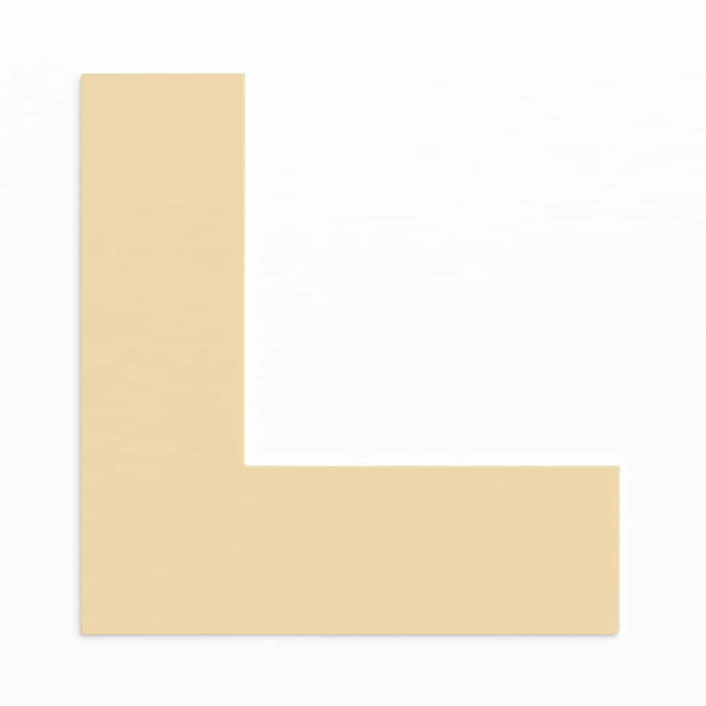 Kulørt passepartout beige 82 x 112 cm x 1,7 mm