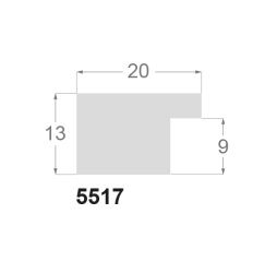 Silkemat sort liste, 30 x 13 mm - Billede 3