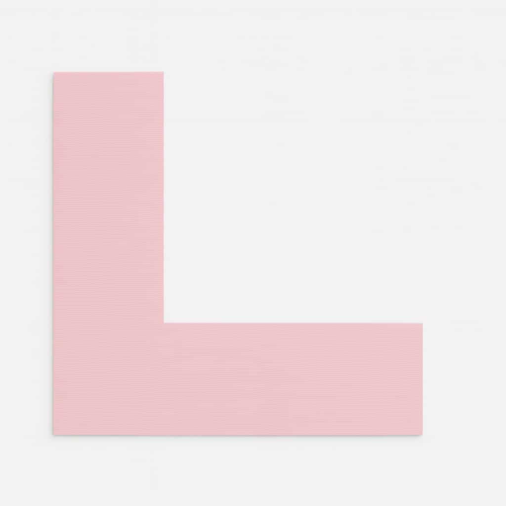 Kulørt passepartout baby lyserød 82 x 112 cm x 1,7 mm