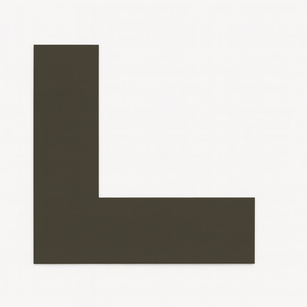 Kulørt passepartout koksgrå 82 x 112 cm x 1,7 mm