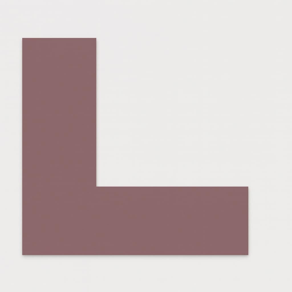 Kulørt passepartout antik lilla 82 x 112 cm x 1,7 mm