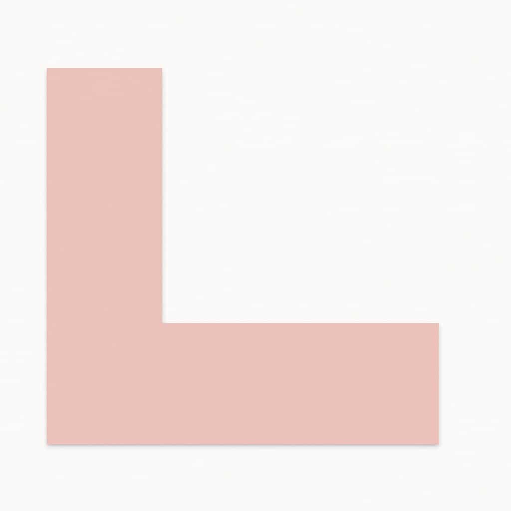 Kulørt passepartout rosa 82 x 112 cm x 1,7 mm